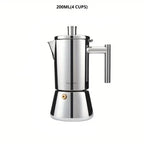 Moka Pot Stainless Steel Induction Compatible & Dishwasher Safe