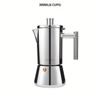 Moka Pot Stainless Steel Induction Compatible & Dishwasher Safe