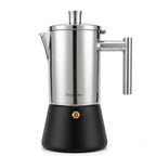 Moka Pot Stainless Steel Induction Compatible & Dishwasher Safe