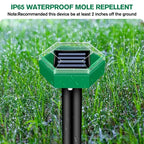 Mole & Gopher Repeller Solar-Powered Ultrasonic Weather-Resistant
