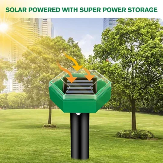 Mole & Gopher Repeller Solar-Powered Ultrasonic Weather-Resistant