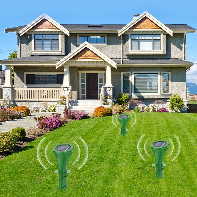 Mole Repellent Solar-Powered Silent Vibration Two Acre Coverage