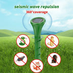 Mole Repellent Solar-Powered Silent Vibration Two Acre Coverage