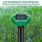 Mole Repeller Solar Powered Ultrasonic Waterproof