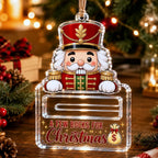 Money Gift Holder Festive Snowman Clear Plastic
