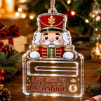 Money Gift Holder Festive Snowman Clear Plastic