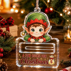 Money Gift Holder Festive Snowman Clear Plastic