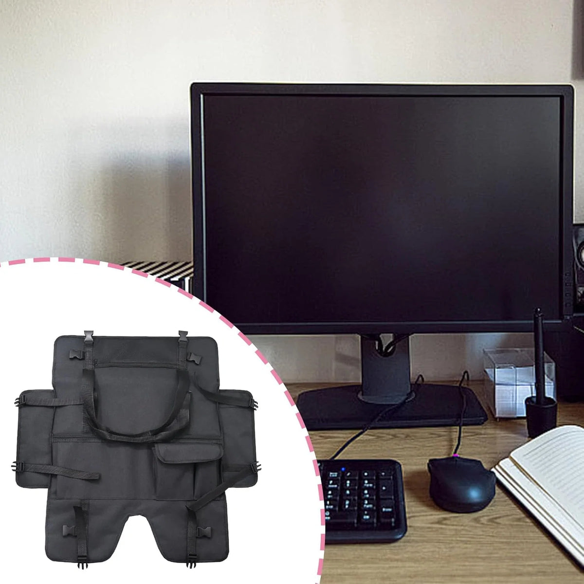 Monitor Case Padded Flannel Lined Fits 21 x 28