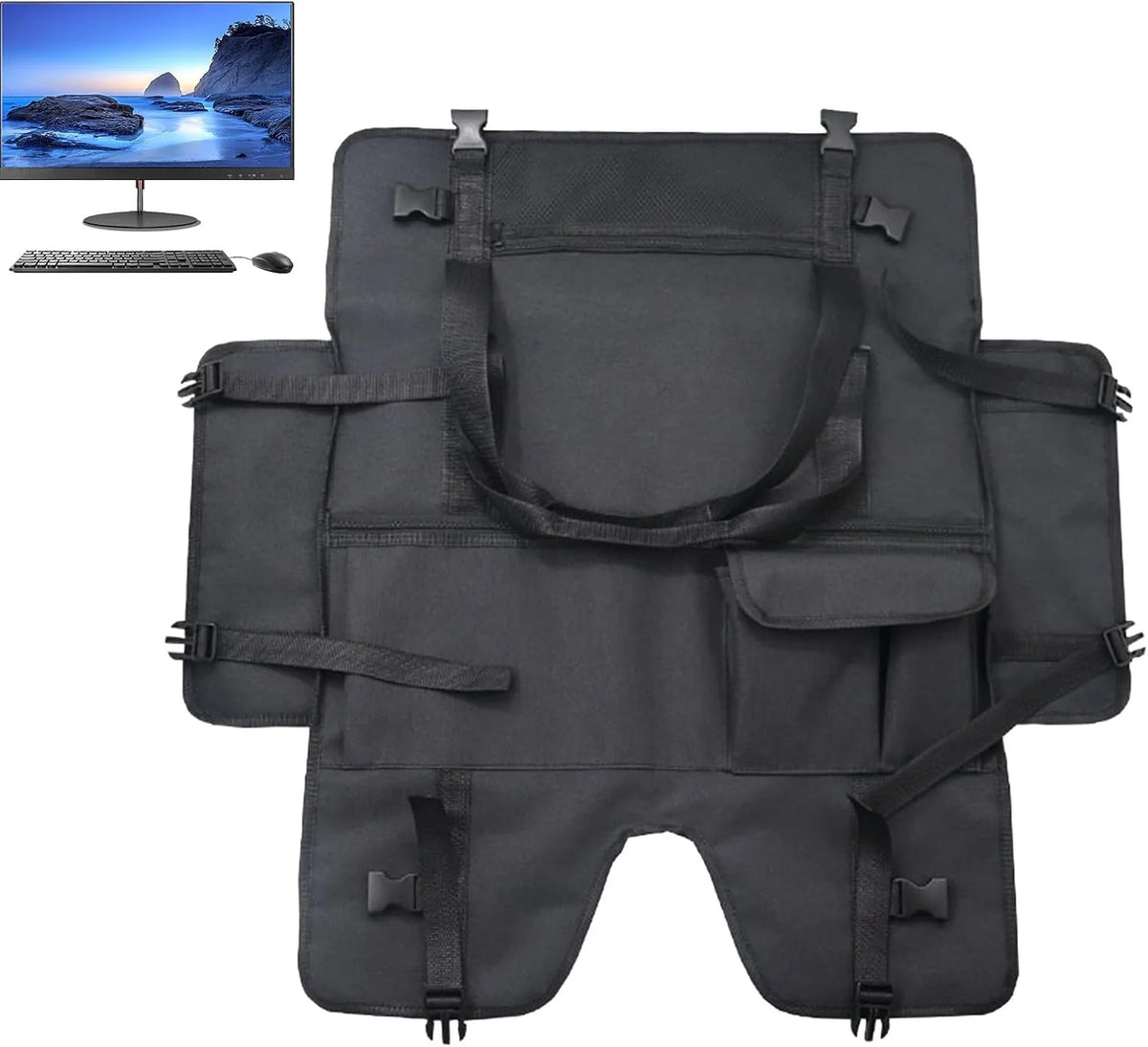 Monitor Case Padded Flannel Lined Fits 21 x 28