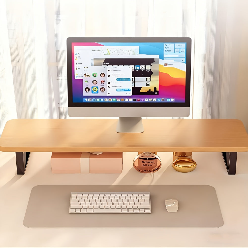 Monitor Riser Ergonomic Elevation Iron Frame
