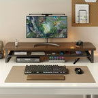 Monitor Stand Two-Tier Ergonomic Pull-Out Drawer