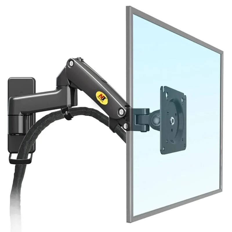 Monitor Wall Mount Gas-Spring Dual-Arm Full Motion