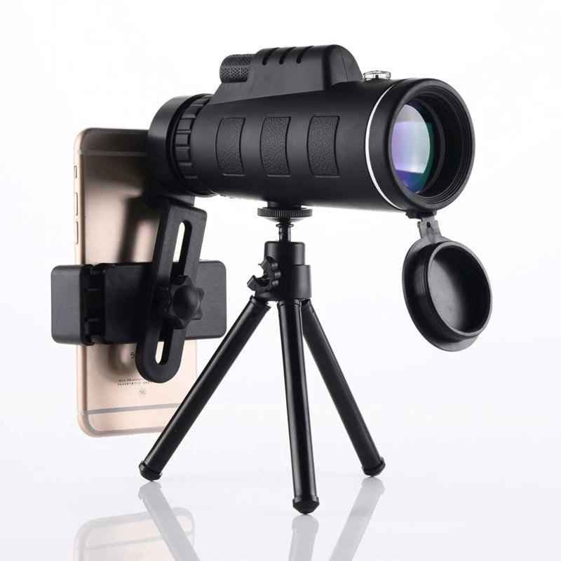 Monocular 10X BAK4 Prism Phone Mount & Tripod Ready
