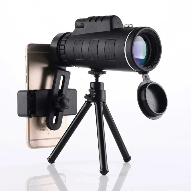 Monocular 10x BAK4 Prism Tripod & Phone Holder