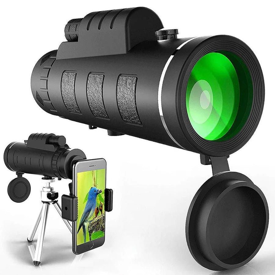Monocular 10x BAK4 Prism Tripod & Phone Holder