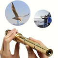 Monocular 10x Magnification BAK4 Prism Foldable Aluminum Body