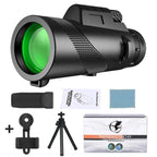 Monocular 80x Magnification BAK4 Prism Waterproof