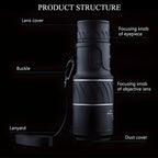Monocular Lightweight Coated Optics 52mm Objective