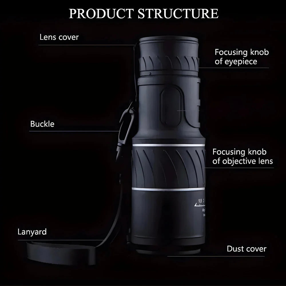Monocular Lightweight Coated Optics 52mm Objective