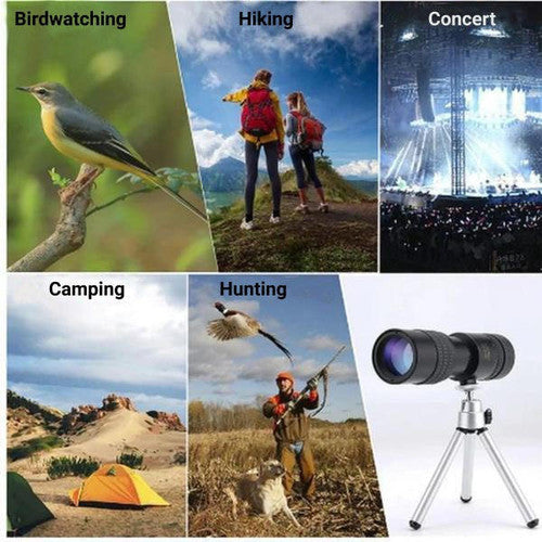 Monocular Telescope 10-300X Night Vision Anti-Vibration