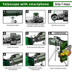 Monocular Telescope 80x Magnification BAK4 Prism