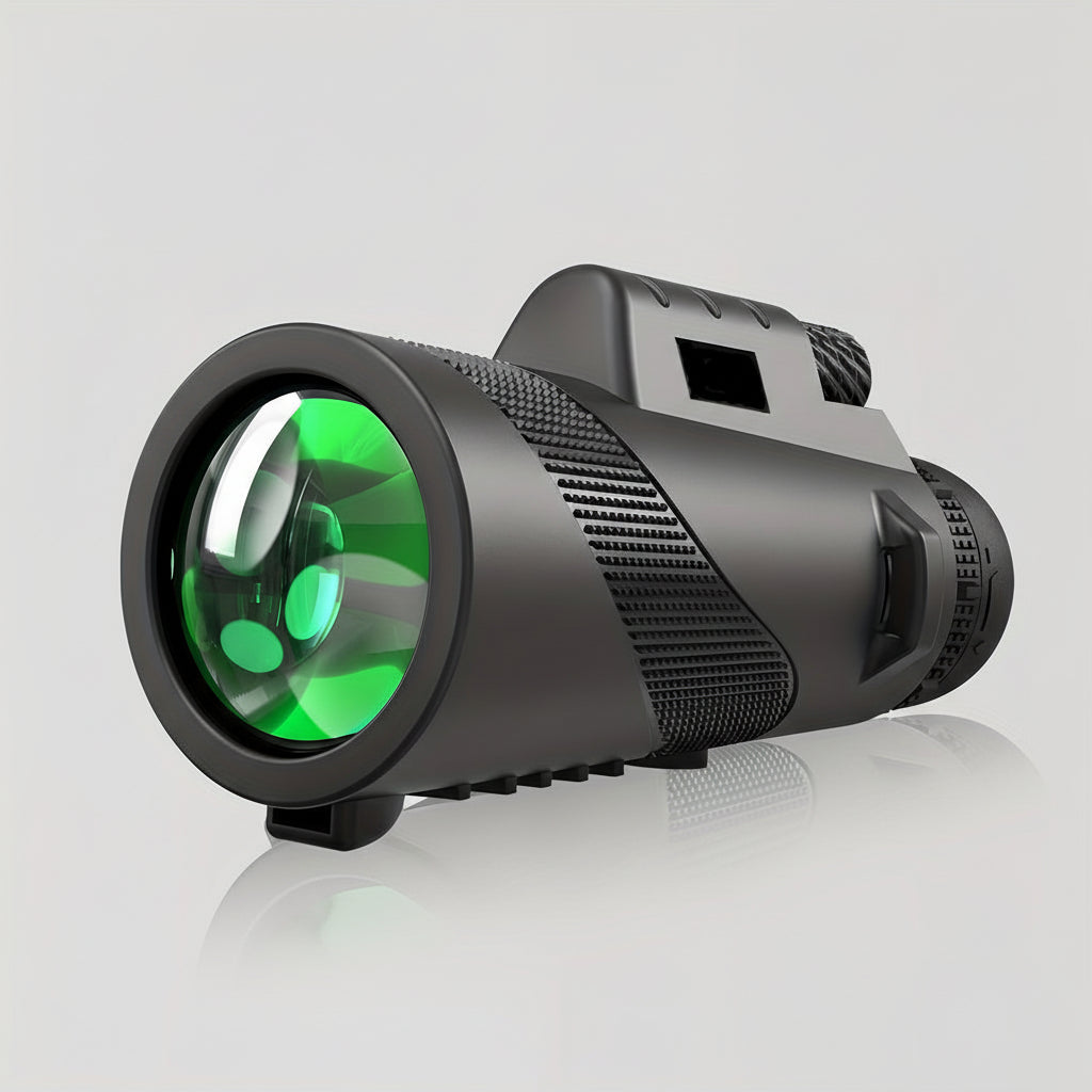 Monocular Telescope 8x Magnification Phone Adapter & Tripod