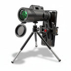 Monocular Telescope 8x Magnification Phone Adapter & Tripod