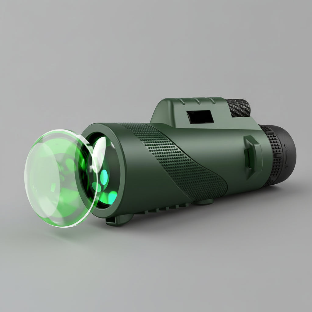 Monocular Telescope 8x Magnification Phone Adapter & Tripod