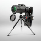 Monocular Telescope 8x Magnification Phone Adapter & Tripod