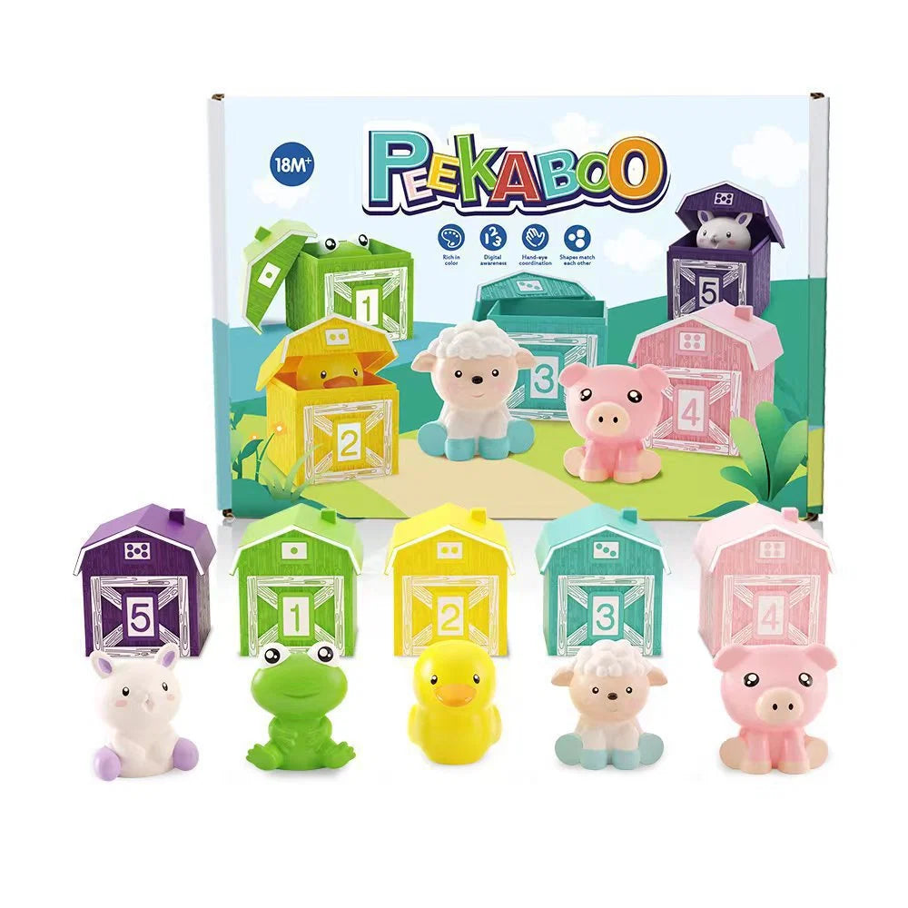 Montessori Farm Animal Set Soft Silicone Ages 1-5