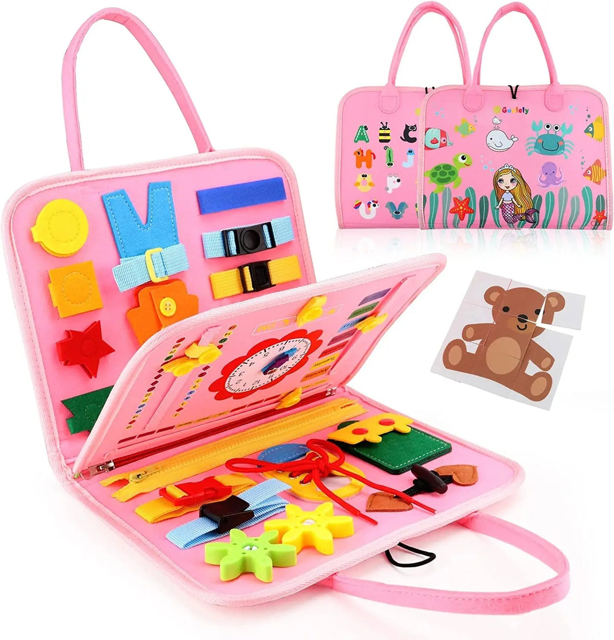 Montessori Learning Board 7 In 1 Fine Motor