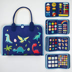 Montessori Sensory Board Textured Portable Felt Toolbox