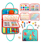 Montessori Sensory Board Textured Portable Felt Toolbox