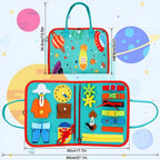Montessori Sensory Board Textured Portable Felt Toolbox