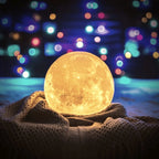 Moon Lamp 3D Printed Touch Control & Rechargeable