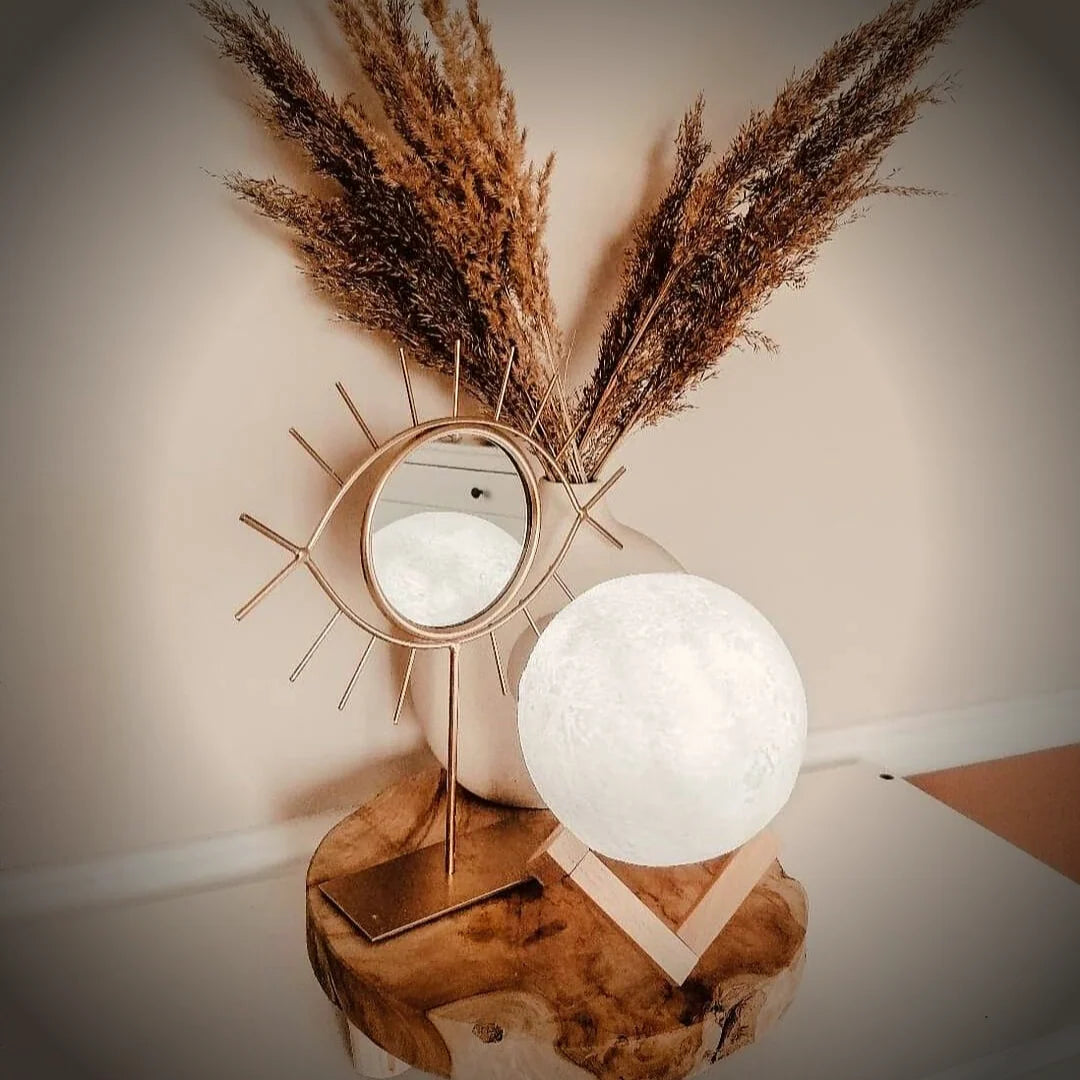 Moon Lamp 3D Printed Touch Control & Rechargeable