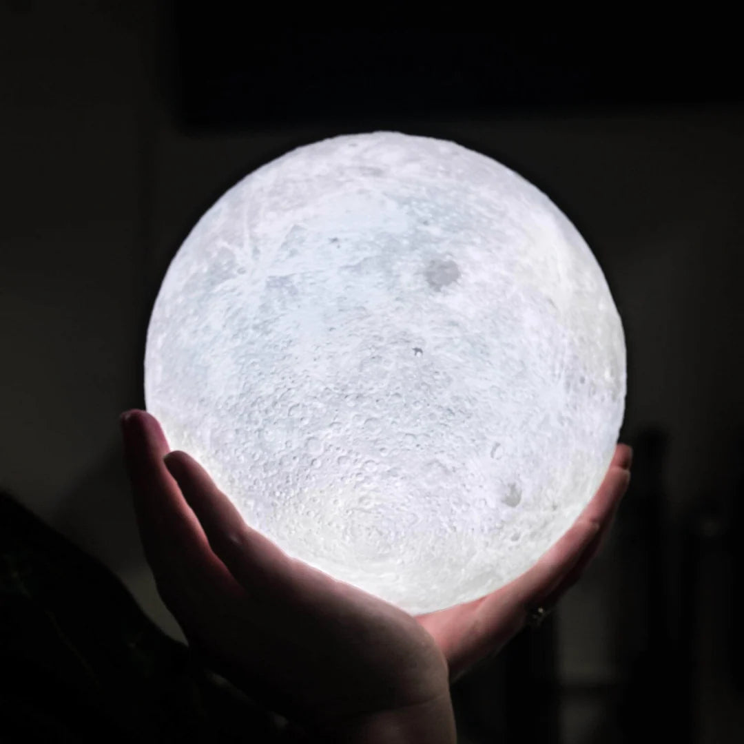 Moon Lamp 3D Printed Touch Control & Rechargeable