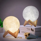 Moon Lamp 3D Printed Touch Control & Rechargeable