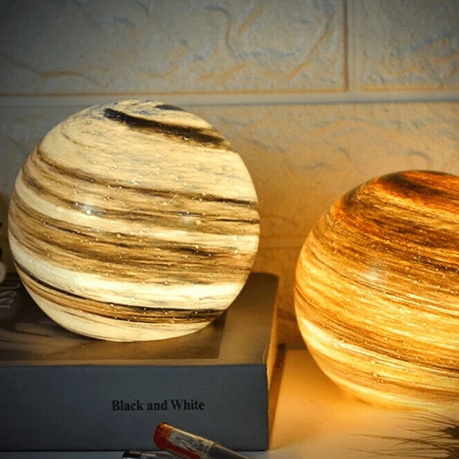 Moon Lamp Glass 16 Colors Remote Control