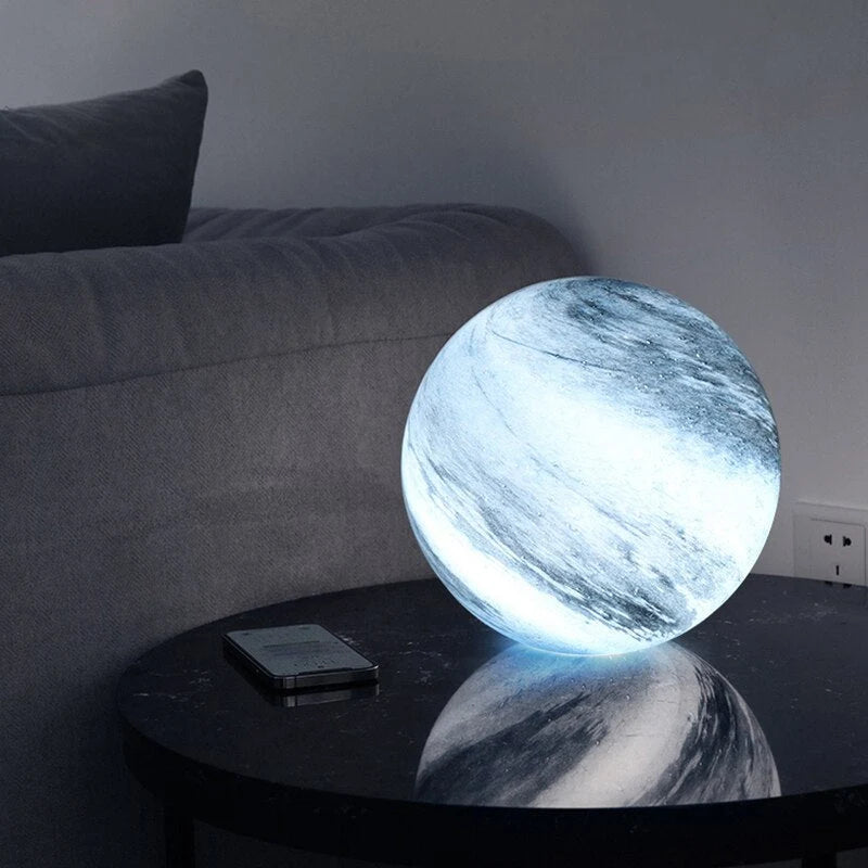 Moon Lamp Glass 16 Colors Remote Control
