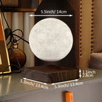 Moon Lamp Levitating Touch Control Wooden Base