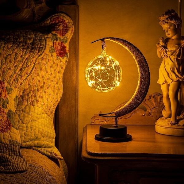 Moon Lamp Realistic Crater Texture Battery Powered