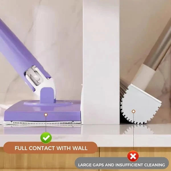 Mop Hands-Free Cloth Switching & 360° Swivel Foldable Handle