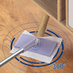 Mop Hands-Free Cloth Switching & 360° Swivel Foldable Handle