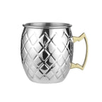 Moscow Mule Mug Stainless Steel Hammered & Smooth