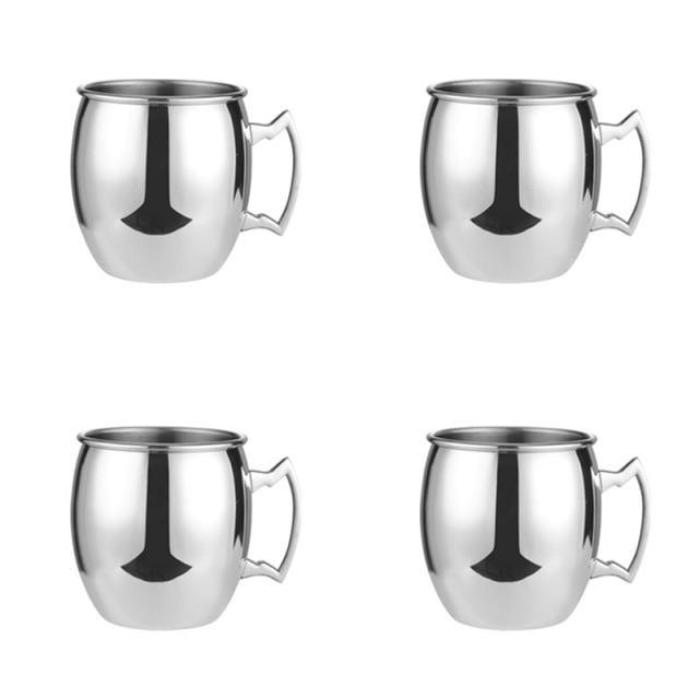 Moscow Mule Mug Stainless Steel Hammered & Smooth