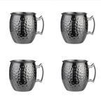Moscow Mule Mug Stainless Steel Hammered & Smooth