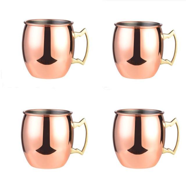 Moscow Mule Mug Stainless Steel Hammered & Smooth