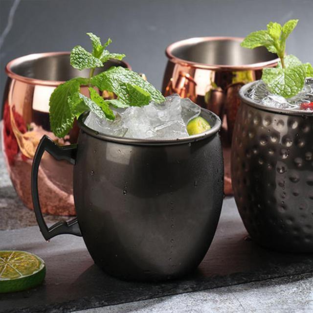 Moscow Mule Mug Stainless Steel High-Gloss Shatter-Resistant