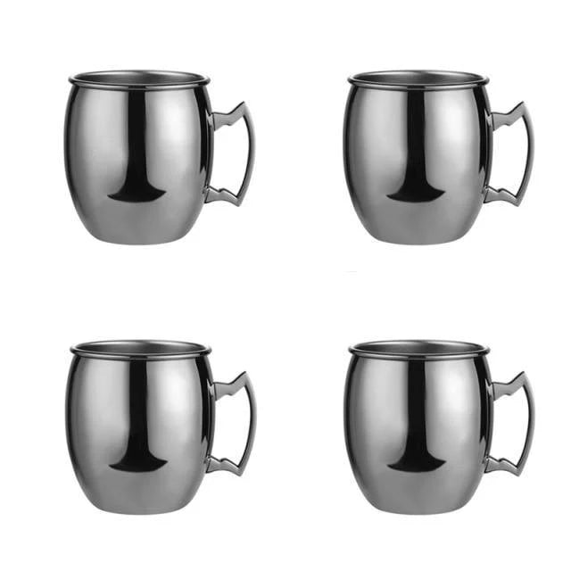 Moscow Mule Mug Stainless Steel High-Gloss Shatter-Resistant